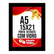 Porta Retrato 15x21 Moldura Revestida Premium para Foto com Vidro