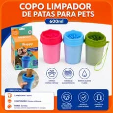 Limpador De Patas Para Animais 600ml Higienizador Prático E Seguro Sortido