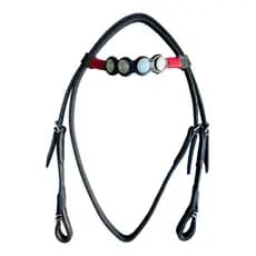 Controle De Embocadura Para Cavalo Cabeçada De Couro Luxo