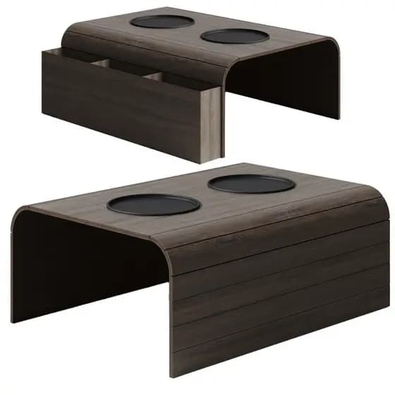 Esteira Suporte Porta Copos Braço Sofa Bandeja Decoração