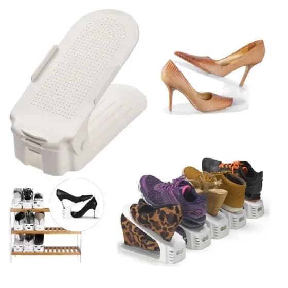 Organizador Para Sapatos Tênis Suporte Branco Com Regulagem envio rapido