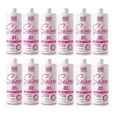 6 Selagem inteligente  Termica Salone hair Efeito Liso Duradouro 12x1000ml