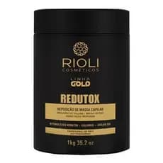 Redutox Rioli Cosmetico Linha Gold  Hidratante 1kg REDUCAO VOLUME E FRIZZ