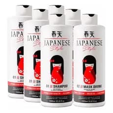 3 Kit Semi Definitiva Progressiva Japonesa Style + Luva