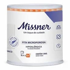 Kit com 3 Micropore Branco Missner 5cm x 10m