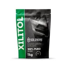 Xylitol 1kg 100% Puro Soldiers Nutrition Ingrediente Natural Adoçante Alimentação Saudável
