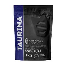 L-Taurina Suplemento Nutricional 100% Pura Importada - Soldiers Nutrition Aminoácido Recuperação Muscular