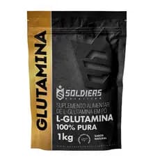 L-Glutamina Suplemento Nutricional 100% Pura e Importada - Soldiers Nutrition Aminoácido Recuperação Muscular