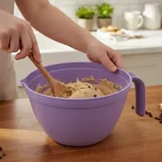 Tigela Derretedora de Chocolate 1,5 litros Lilás Multiuso - Pode utilizar em microondas, freezer e Lava-louça