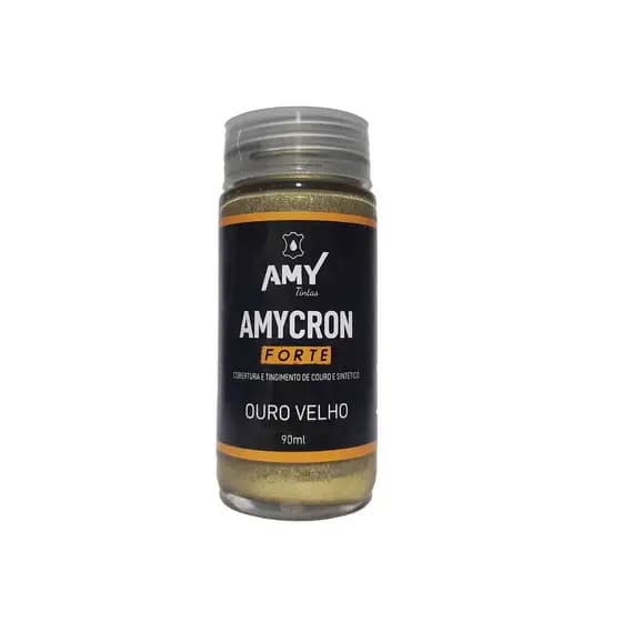 tinta para couro ouro velho amycrom forte 90ml