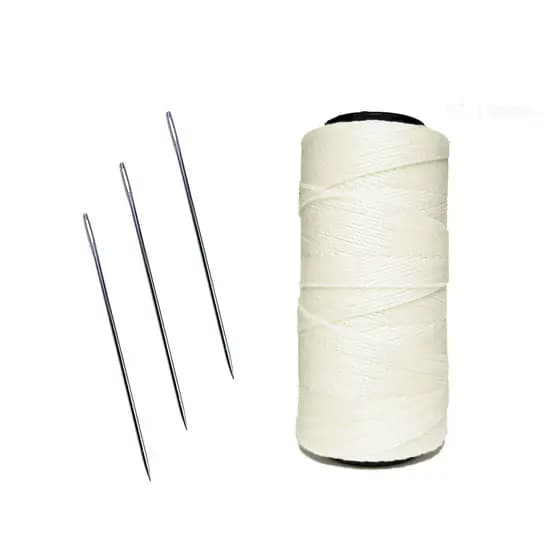 Linha Para Artesanato, Couros, Sapato N04 + 3 Agulhas De Aço