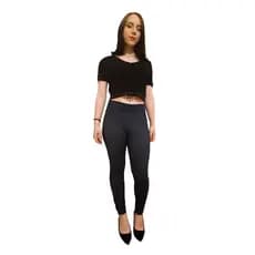 Calça legging Estampa jeans Feminina Grossa Confortável
