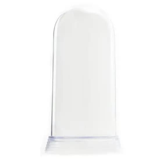 1 Redoma De Acrílico Cúpula Base Cristal/Transparente  Média 15 Cm