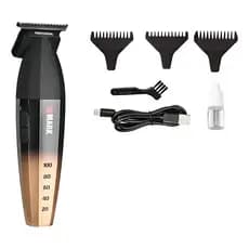 Maquininha De Acabamento Wmark Barbeador Ng 325 Dourada 9000 Rpm Dourado