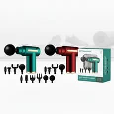 KIT 2 Massageadores Corporal Elétrico Portátil Alívio Dor Muscular Relaxamento Muscular Profissional Sem Fio 8 cabeças