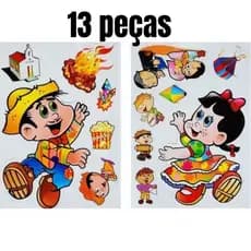 Painel festa junina 13 peças grandes e pequenas
