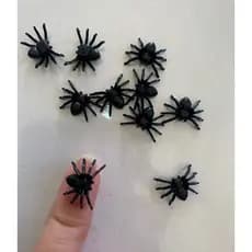 Micro Aranha Halloween Kit 24 Un Medida 1,5x1cm Plastica