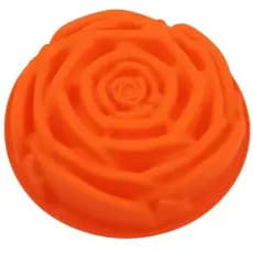 FORMA MOLDE ASSADEIRA SILICONE BOLO FLOR ROSA ARTESANATO 24C