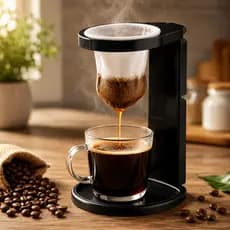 Mini Cafeteira Coador De Pano Café Individual Passador Dobrável Portátil Reutilizável
