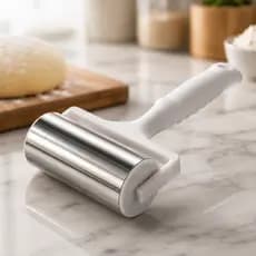 Rolo Massa Inox Mini Ideal Para Pizzas, Pães, Massas E Doces