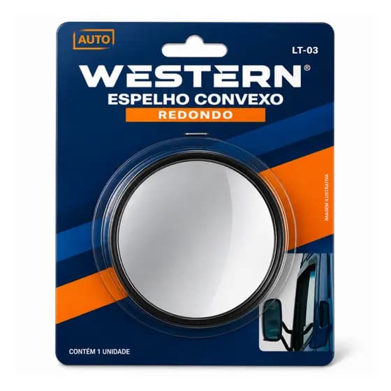 Kit com 2 Espelho Retrovisor Convexo Auxiliar 7,8cm Carro Moto Van