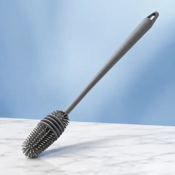 Escova Silicone Lava Garrafa Mamadeira Copo Jarra Taça Louça
