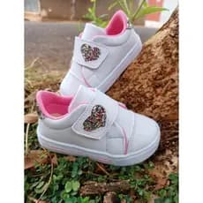 TENIS INFANTIL MENINA VELCRO CORAÇÂO