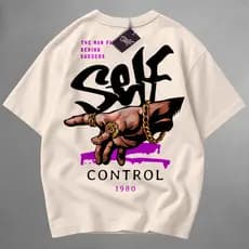 Camiseta Self Control 1980  Street Wear Style Arte Registrada Drop 1