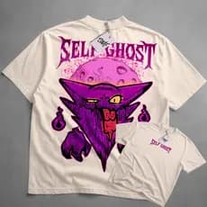 Camiseta Oversized Self Ghost Evil And Moon