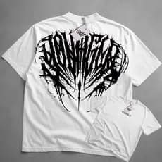Camiseta Masculina Solta Estilo Americano Camisa Oversized Casual Moda Streetwear
