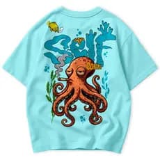 Camiseta Ocean Polvo Self Control Smolk StreetWear Urban Style Comic