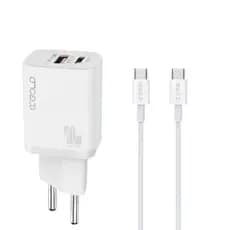 Kit Carregador Turbo 40w Cabo e Fonte Carga Rápida Usb C Carregadores Compatível com Iphone