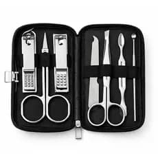 Kit Manicure Profissional 7 Peças Cortador De Unha Inox Pedicure Iniciante