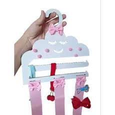 Porta Laço 2 em 1 , Organizador de laço infantil, porta laços e faixinhas.
