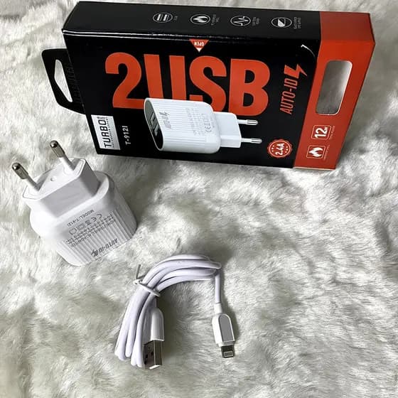 Adequado para Apple, carregador de parede portátil Apple Tablet PC 2USB carregador adaptador de telefone móvel carregador rápido carga rápida 3.0