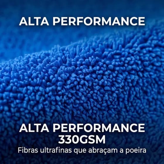 Pano de Limpeza em Microfibra  40x60 330gsm Alta Performance Limpeza Automotiva - Auto Express