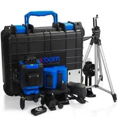 Nível Laser Verde 3D 12 Linhas ou 4D 16 Linhas com Tripé Controle Remoto e Maleta