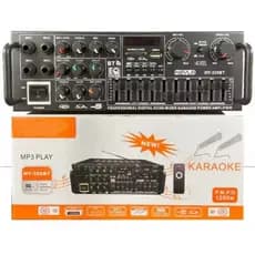 Super Amplificador 1200w  hy-326bt potência  220v Bluetooth 2 canais controle remoto USB SD FM  karaoke