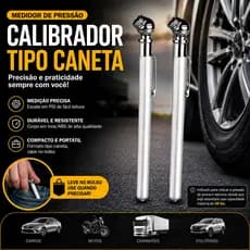 Medidor Calibrador de Pressão 50 Ibs Pneu Moto Carro Bike Tipo Caneta Ar Calibragem