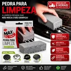 5 Pedra Pomes Limpeza Churrasqueira Grelha Inox Remove Gordura Encardido Multiuso