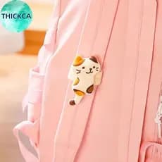 thickca Mini Gato Saco De Pelúcia Charme Gatinho Macio Recheado Dos Desenhos Animados Boneca Chaveiro Para Meninas Bolsa