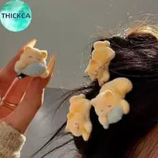 thickca Crianças Gato Dos Desenhos Animados Hairpin 1 2 Pçs Meninas Bonito Grampos De Cabelo Cocar Leve Para Atividades