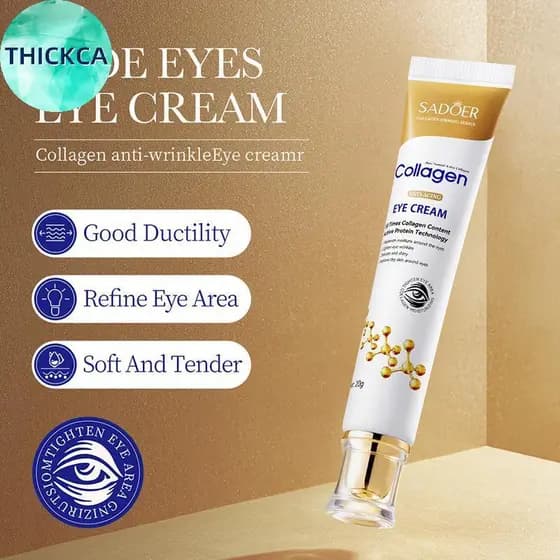 thickca SADOER Colágeno Creme Para Os Olhos Cuidados Com A Pele Anti Olheiras Bolsas Firmador Hidratante br