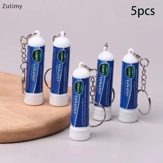 [Zutimy] 5 Unidades De Chaveiro Nasal Sti Aumenta Tubos Inaladores De Foco Para Resfriamento De Inalador Barra De Energi