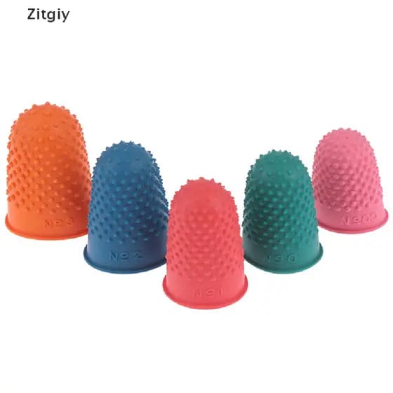 [ZIY] 5Pcs Contagem De Cone De Borracha Protetor De Dedal De Costura De Dedo De Acolchoado