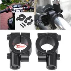 [JJCW] Motorcycle Rearview Mirror Mount Adapter Clamp YYQ