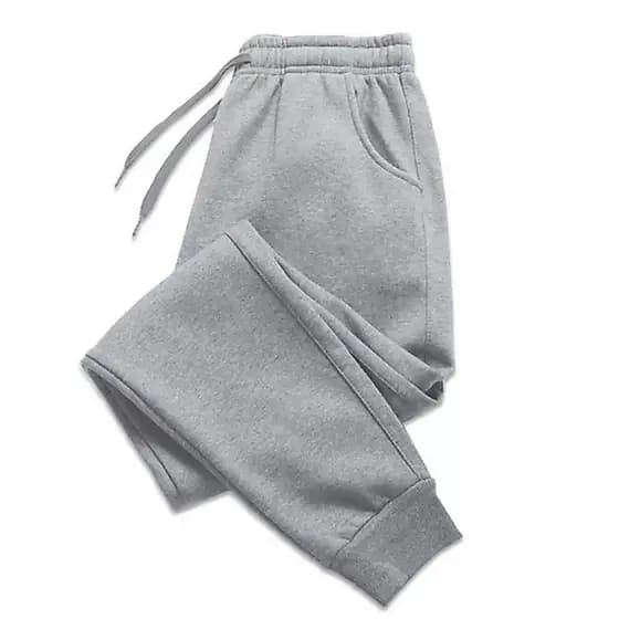 Calca De Moletom Unissex Tecido Grosso Ideal Para Inverno Cinza e Preta