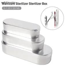 itens Caixa Esterilizadora Para Manicure , Bandeja Ferramentas Dentárias Unhas , Recipiente Resistente A Altas Temperatu
