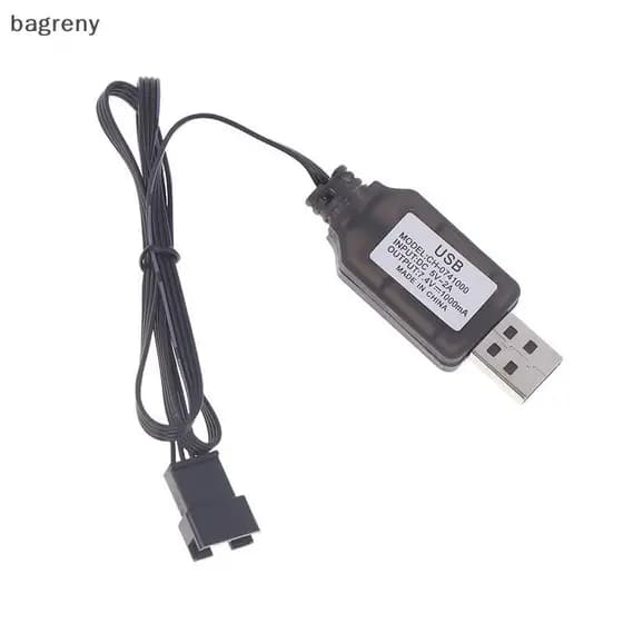 [bagreny] 1 Peça 7.4V SM-4P Plug Carregador USB Para DE36W DE65 HM202 EC08 EC16 RC Carro M416 Gel Elétrico er De Bateria