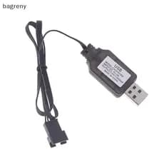 [bagreny] 1 Peça 7.4V SM-4P Plug Carregador USB Para DE36W DE65 HM202 EC08 EC16 RC Carro M416 Gel Elétrico er De Bateria